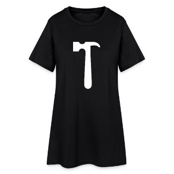 Hammer 2 - Frauen T-Shirt-Kleid - Schwarz - Vorne