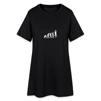 Basketball Evolution Ball Sport Geschenidee Fan - Frauen T-Shirt-Kleid - Schwarz - Vorne