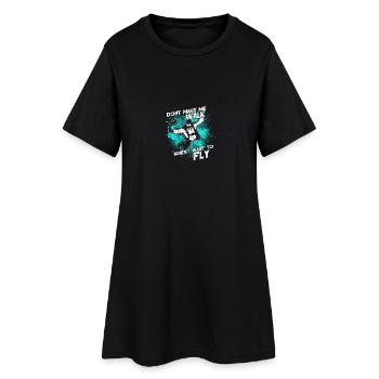 Parachuting / Skydiving - Women’s T-Shirt Dress - black - Front