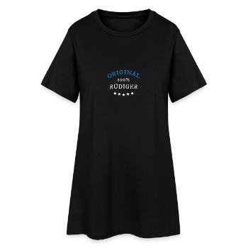 Original 100% Rüdiger, Geschenk, Namen - Frauen T-Shirt-Kleid - Schwarz - Vorne