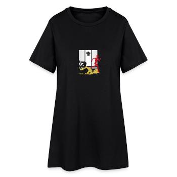 Triathlon Sport or noir rouge - Robe T-shirt Femme - noir - Devant