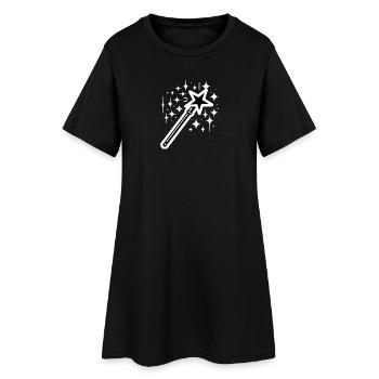 Baguette magique - Robe T-shirt Femme - noir - Devant