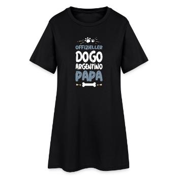 Offizieller Dogo Argentino Papa - Frauen T-Shirt-Kleid - Schwarz - Vorne