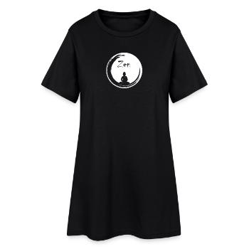 Bulle zen - Robe T-shirt Femme - noir - Devant