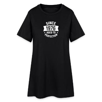 1976 - 50 years of a sweater or shirt as a gift - Women’s T-Shirt Dress - black - Front
