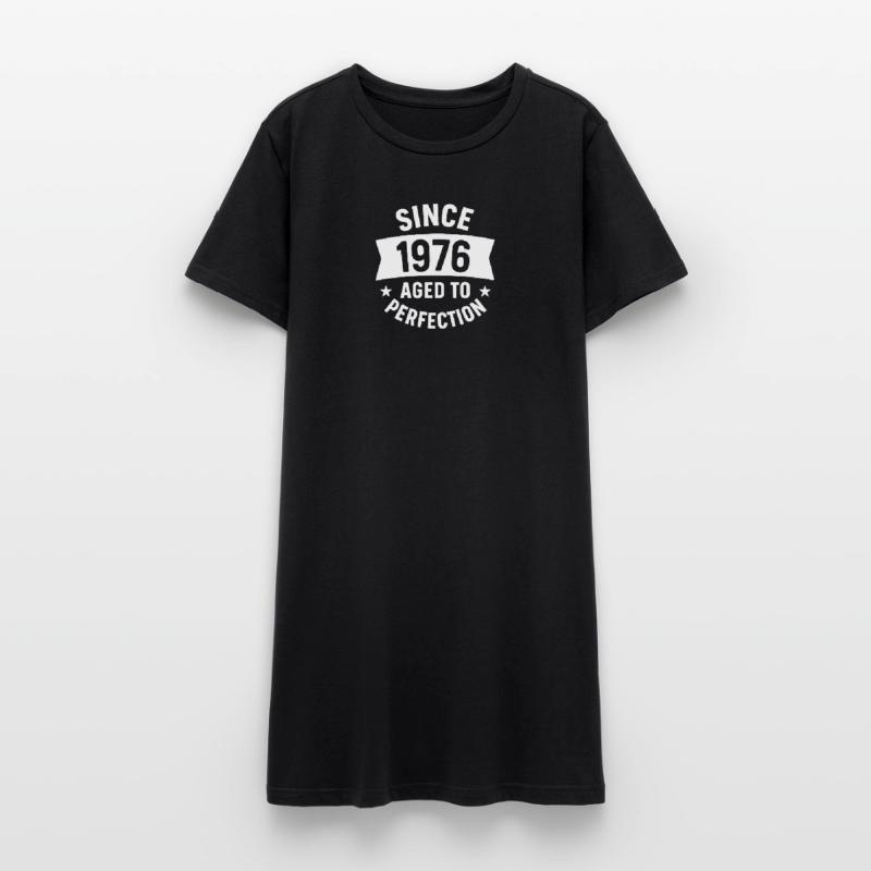 1976 – 50 Jahre Pullover oder Hemd als Geschenk Frauen T-Shirt-Kleid