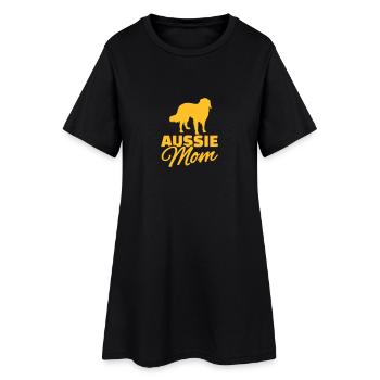 Aussie Mom - Robe T-shirt Femme - noir - Devant