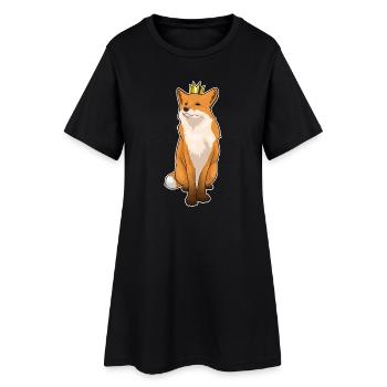 Fox Crown - Women’s T-Shirt Dress - black - Front