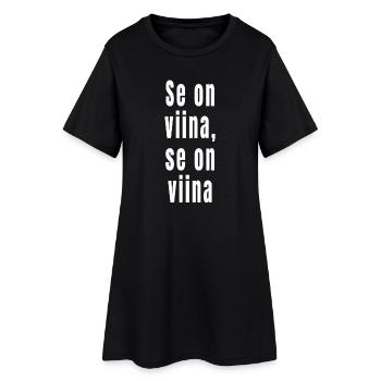 C’est de l’alcool, c’est de l’alcool - Robe T-shirt Femme - noir - Devant