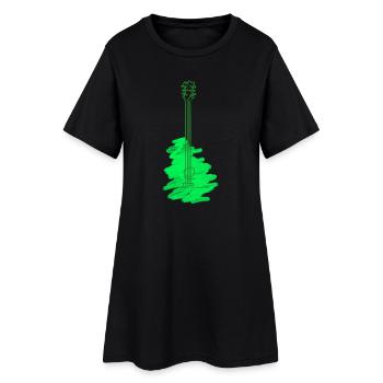 Aquarelle pour guitare - Robe T-shirt Femme - noir - Devant