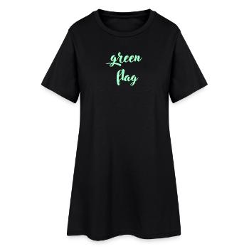 Green FLag - Robe T-shirt Femme - noir - Devant