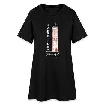 Schweinfurt, emblématique Schrotturm, Bavière - Robe T-shirt Femme - noir - Devant