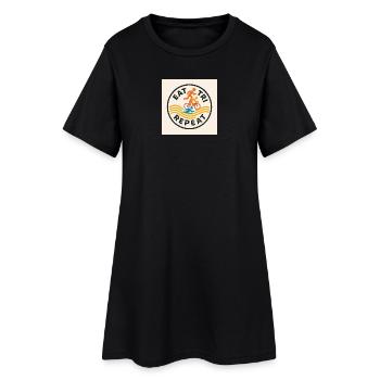 EAT TRI REPEAT - Women’s T-Shirt Dress - black - Front