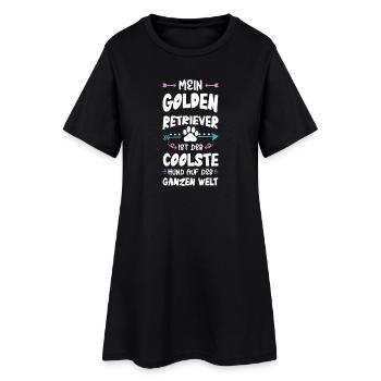 dicton du chien golden retriever - Robe T-shirt Femme - noir - Devant
