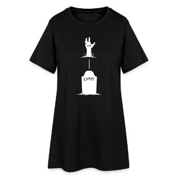 Limit blows up – hand lifts out of grave - Women’s T-Shirt Dress - black - Front