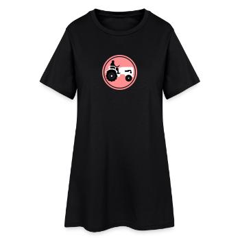 bauer_mit_traktor_032013_a_3c - Women’s T-Shirt Dress - black - Front