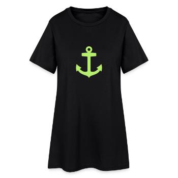 Ancre - Robe T-shirt Femme - noir - Devant