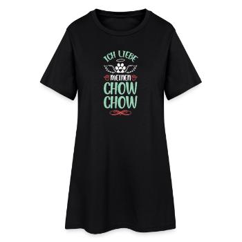 J’adore mon Chow Chow - Robe T-shirt Femme - noir - Devant