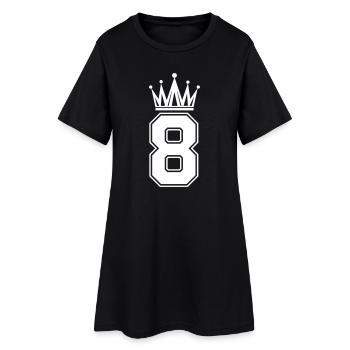 8 Crown - Women’s T-Shirt Dress - black - Front