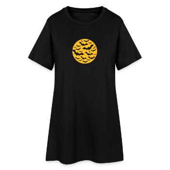 Chauve-souris - Robe T-shirt Femme - noir - Devant