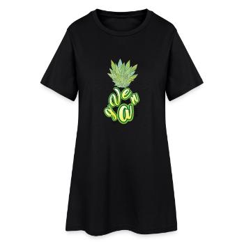 Idée de cadeau de végétarien végétarien - Robe T-shirt Femme - noir - Devant