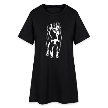 Appenzeller Sennenhund « Black Edition » - Robe T-shirt Femme - noir - Devant