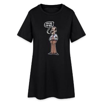 Ruhestand Abschied Statement Senior Freizeit - Frauen T-Shirt-Kleid - Schwarz - Vorne