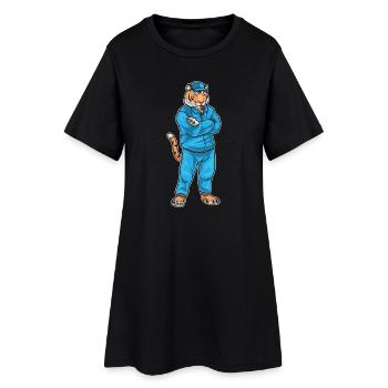 Tiger Sport Lehrer Schule - Frauen T-Shirt-Kleid - Schwarz - Vorne