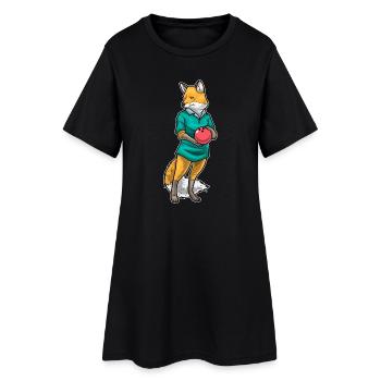 Fox Bowling Boule de bowling - Robe T-shirt Femme - noir - Devant