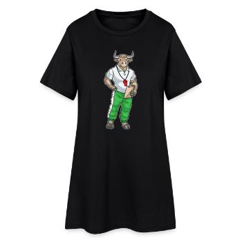 Stier Sport Lehrer Schule - Frauen T-Shirt-Kleid - Schwarz - Vorne