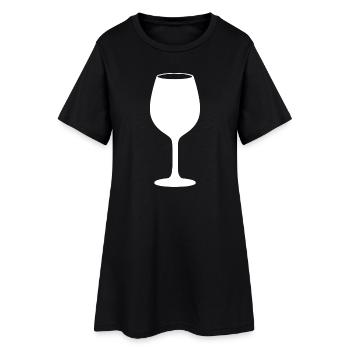 Vin Verre de vin Cadeau pour les buveurs de vin rouge - Robe T-shirt Femme - noir - Devant