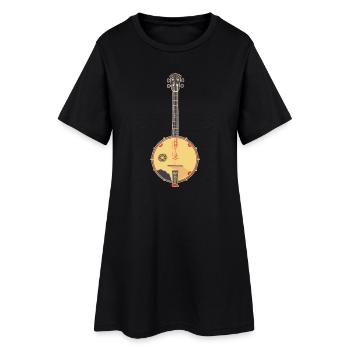 Graphiques Banjo - Robe T-shirt Femme - noir - Devant