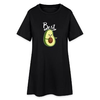 Chemise de partenaire meilleur couple-avocat amour - Robe T-shirt Femme - noir - Devant