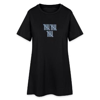 15 – birthday - Women’s T-Shirt Dress - black - Front
