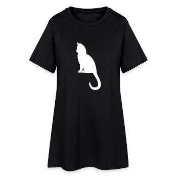 Poussins chat chats chat chats - Robe T-shirt Femme - noir - Devant