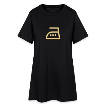 ironing,clothing - Women’s T-Shirt Dress - black - Front