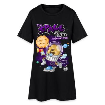 Space cake - Women’s T-Shirt Dress - black - Front