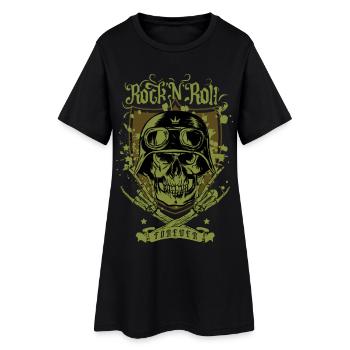 Rock 'n' Roll pour toujours - Robe T-shirt Femme - noir - Devant