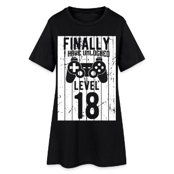 Unlocked Level 18 - Women’s T-Shirt Dress - black - Front