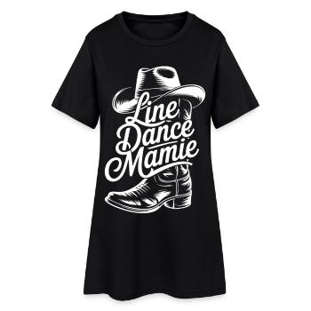 Élégance Western pour Mamie - Robe T-shirt Femme - noir - Devant