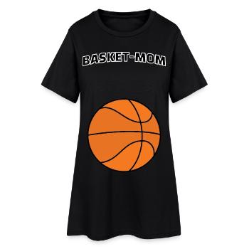 Basket-mom - Women’s T-Shirt Dress - black - Front