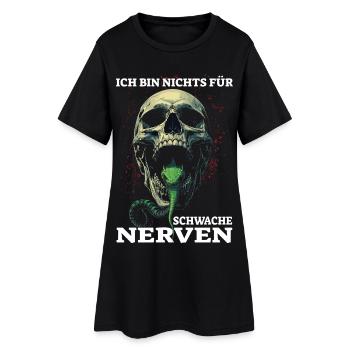 Je ne suis pas pour les âmes sensibles - Robe T-shirt Femme - noir - Devant