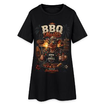 BBQ Master Cochon Tropique - Humoristique - Robe T-shirt Femme - noir - Devant