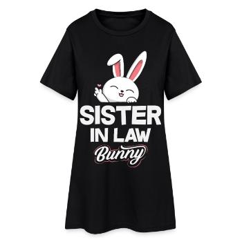 Happy Easter Sweet Easter Bunny Egg Hunt Easter Eggs - Women’s T-Shirt Dress - black - Front