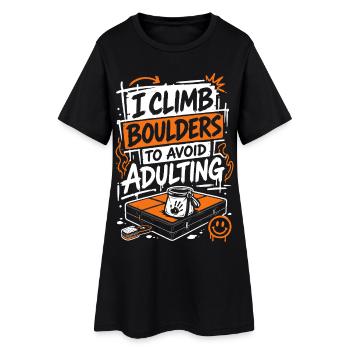 Grimpez des blocs : évitez l’adulte - Robe T-shirt Femme - noir - Devant