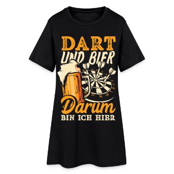 Lustige Darts Sprüche Darts Geschenke - Frauen T-Shirt-Kleid - Schwarz - Vorne