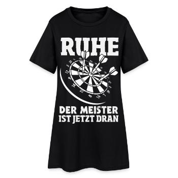 Lustige Darts Sprüche Darts Geschenke - Frauen T-Shirt-Kleid - Schwarz - Vorne