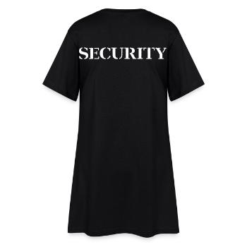 security - Women’s T-Shirt Dress - black - Back