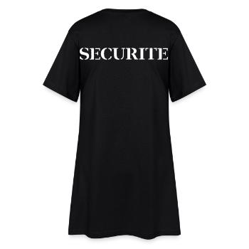 security - Women’s T-Shirt Dress - black - Back