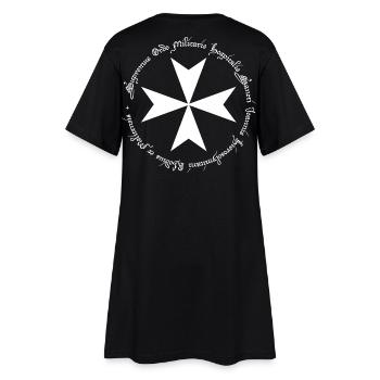 Croix de l'Ordre des Hospitaliers - Robe T-shirt Femme - noir - Dos